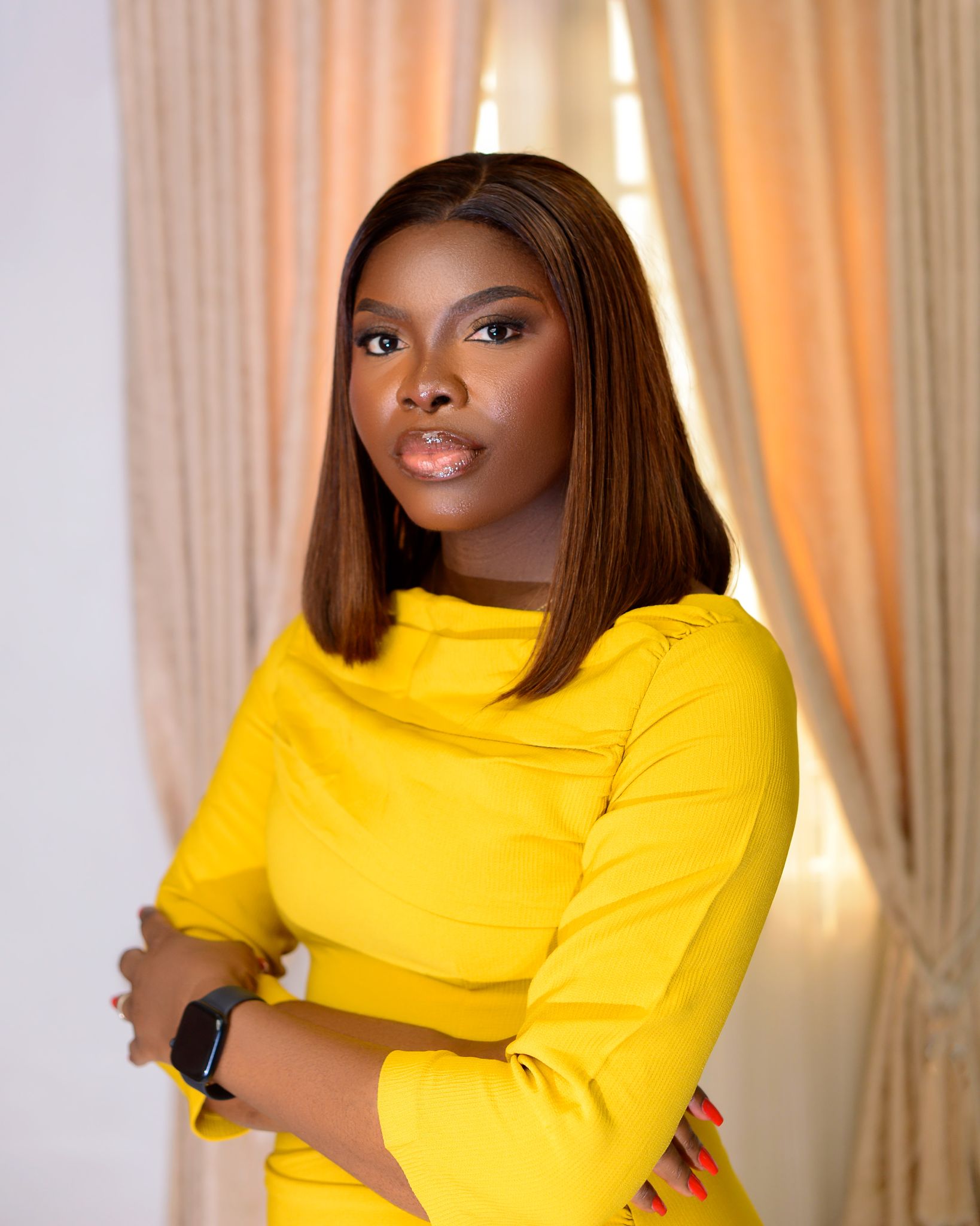 Golden Luxe Beauty Portrait